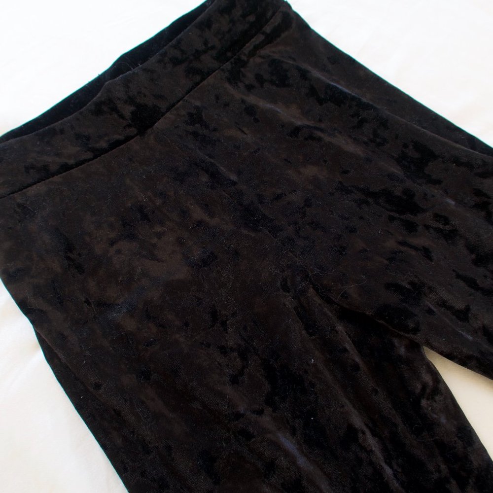 BLACK SUEDE LEGGING